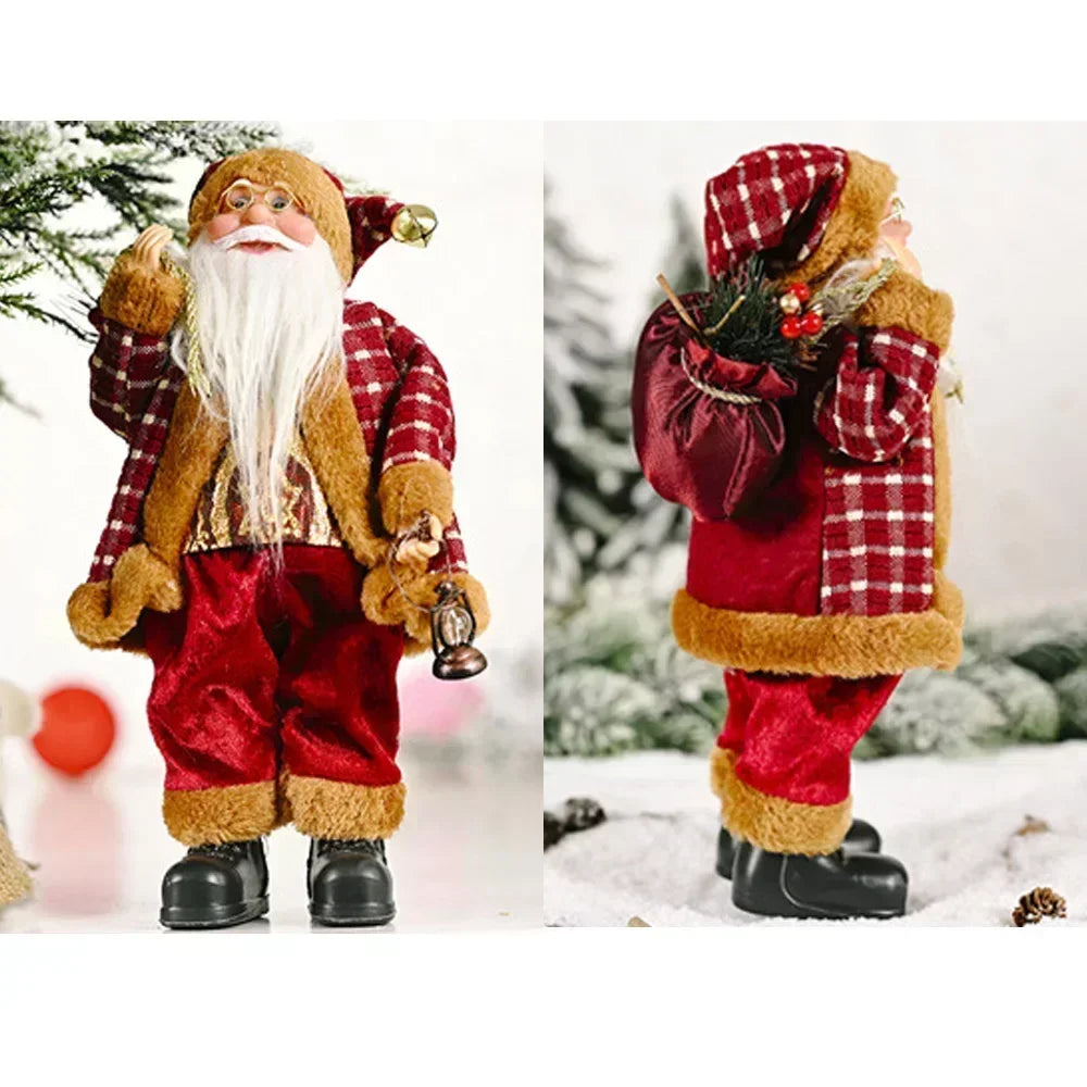 1~4PCS Santa Claus Figurine Doll