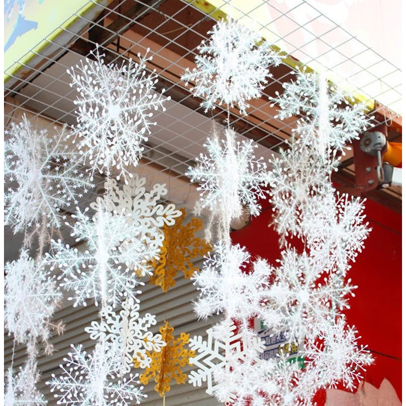 Christmas White Snowflake 30/60/90pcs