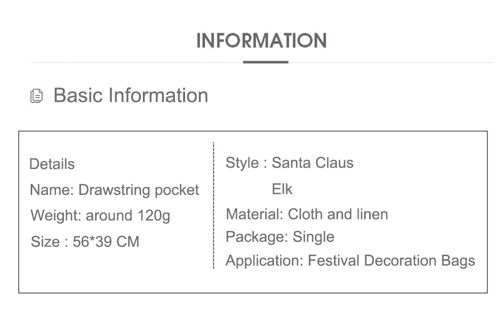 Large Christmas Gift Bag