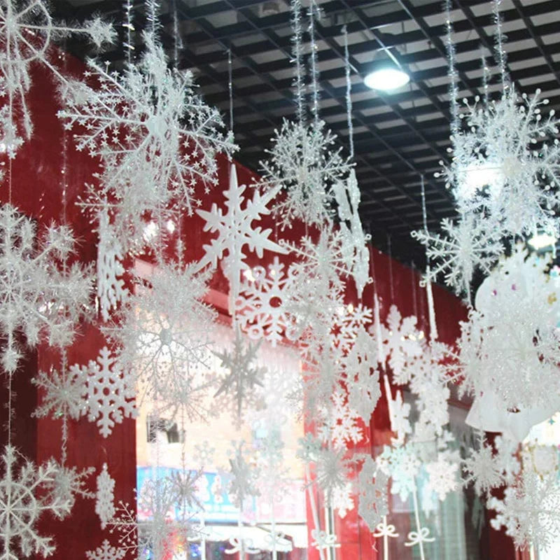 Christmas White Snowflake 30/60/90pcs