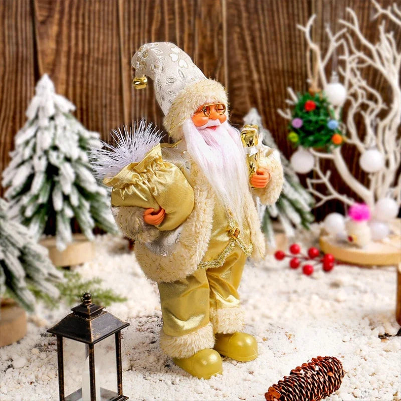 1~4PCS Santa Claus Figurine Doll