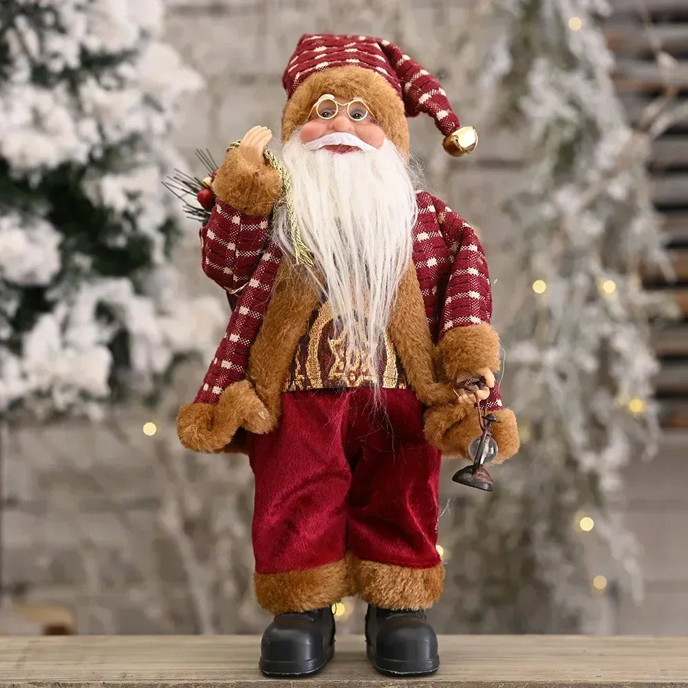 1~4PCS Santa Claus Figurine Doll