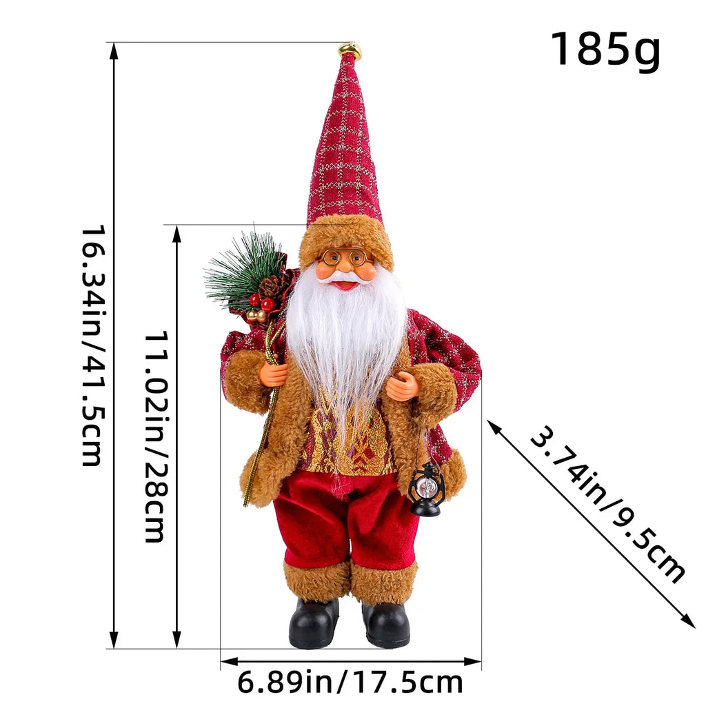 1~4PCS Santa Claus Figurine Doll